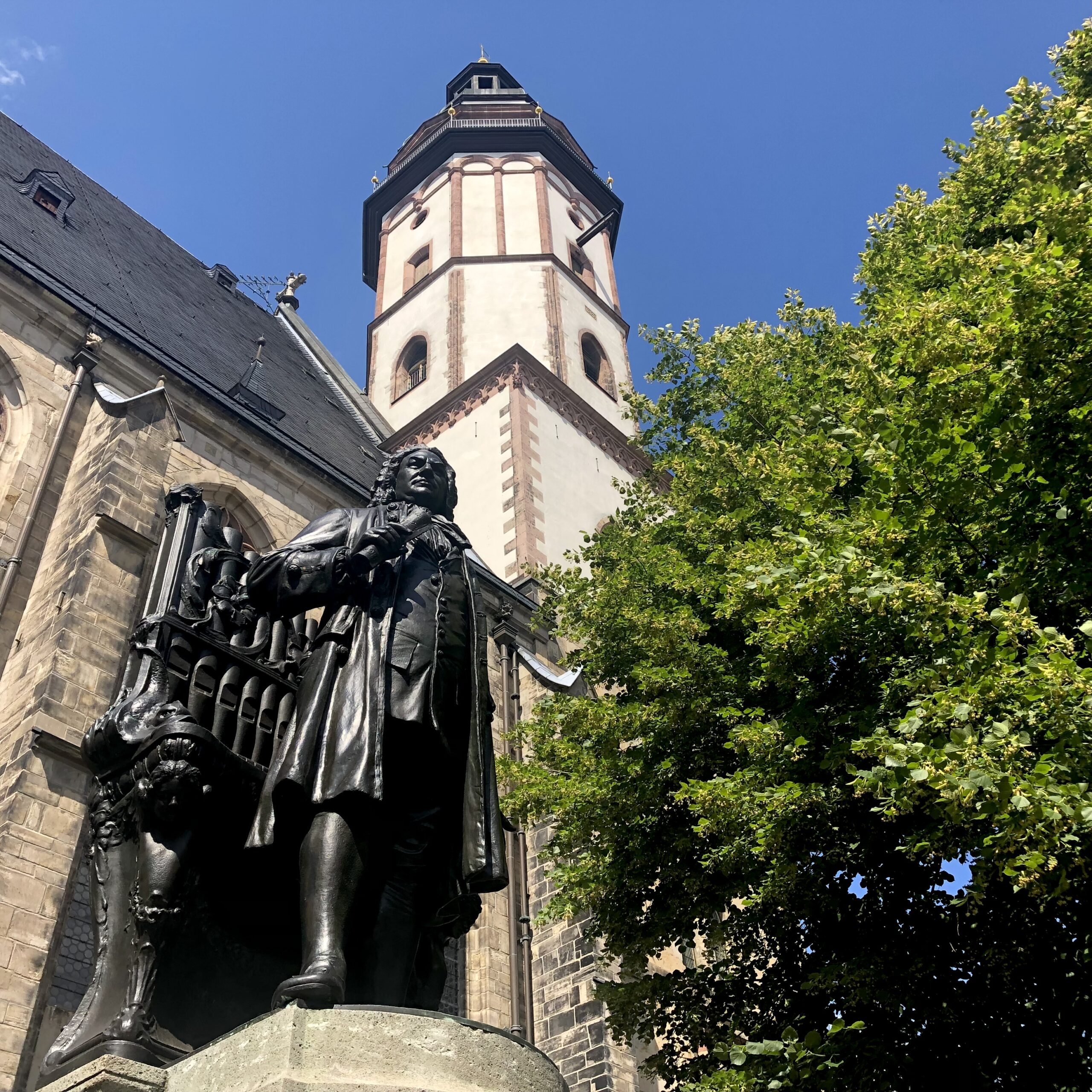 Das neue Bachdenkmal vor der Thomaskirche